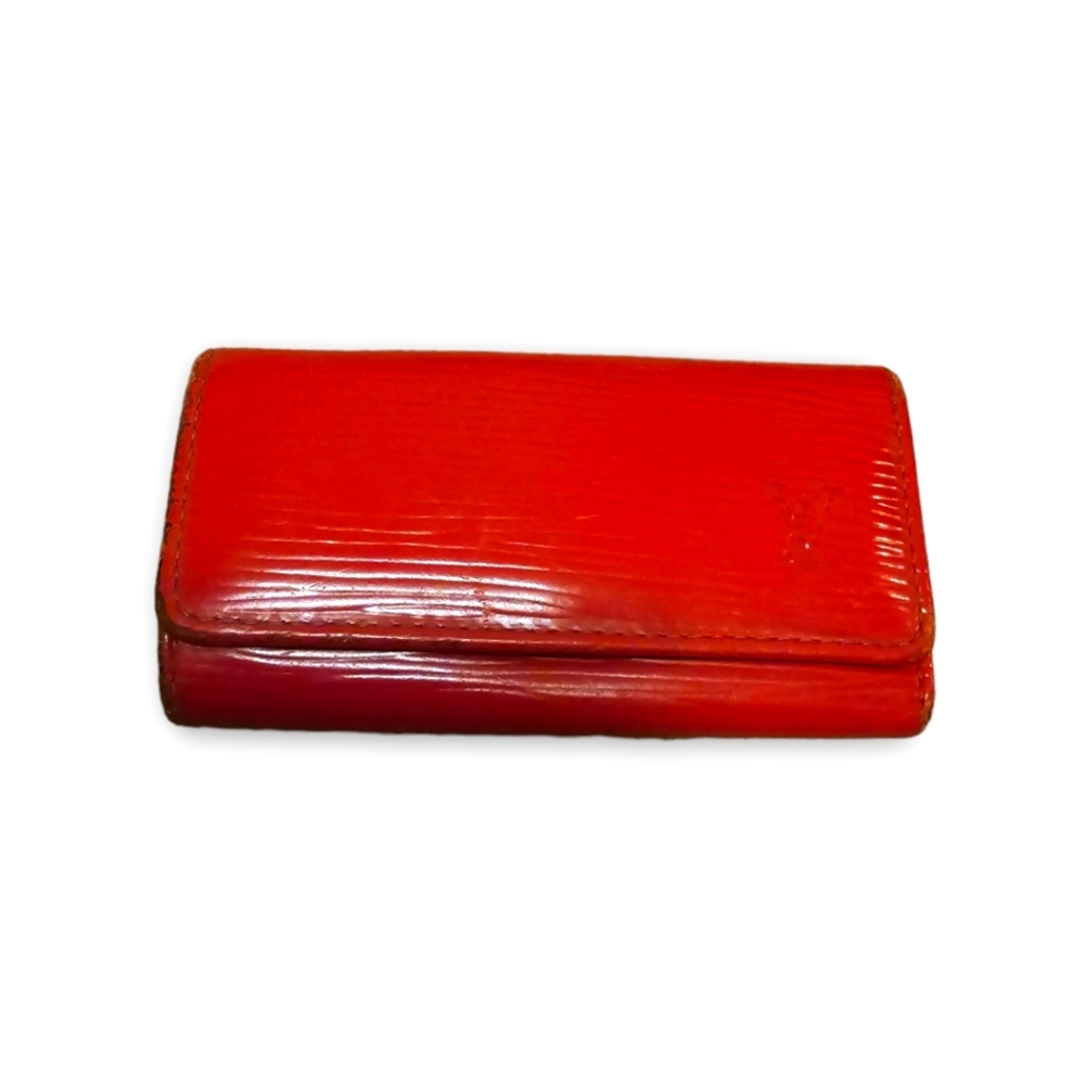 Louis Vuitton Red Epi Key Holder 4 Key Multicles